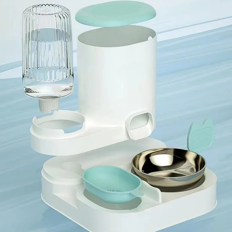 Integrated Cat Food Bowl and Automatic Water Feeder - view 4