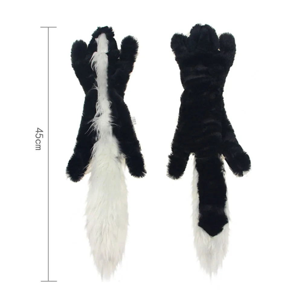 Stuffing-Free Squeaky Crinkle Animal Dog Toy - view 16