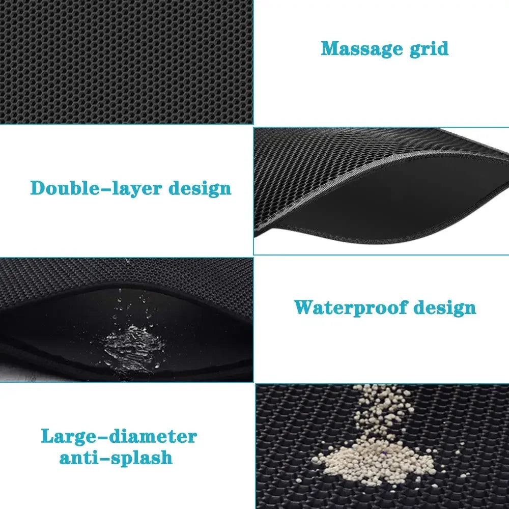 Double-Layer Waterproof Cat Litter Mat - view 5