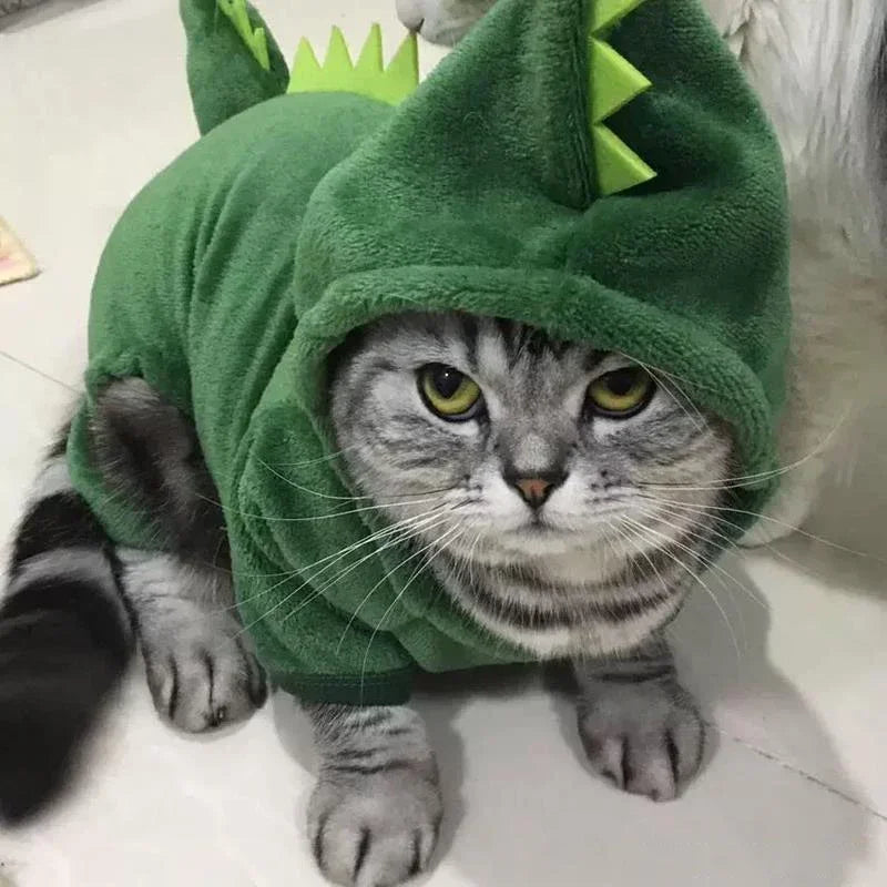 Cartoon Animal Winter Pajama Costume for Small Dogs and Cats - view 6
