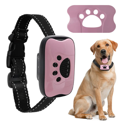 Pet Dog Anti Barking Device USB Rechargeable Dogs Training Collar Ultrasonic Stop Barking Vibration Anti Bark Collar