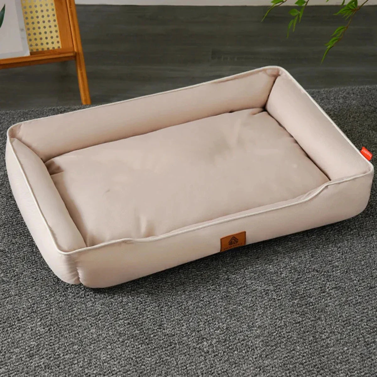 Bite-Resistant Waterproof Square Dog Bed for Large Dogs - view 8