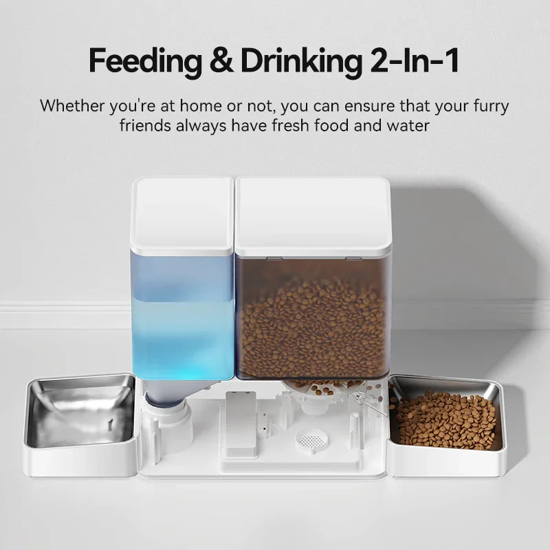 ROJECO 8.5L Wi-Fi Automatic Dog Feeder and Water Dispenser - view 2