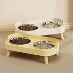 Colorful Stainless Steel Double Bowl for Dogs and Cats
