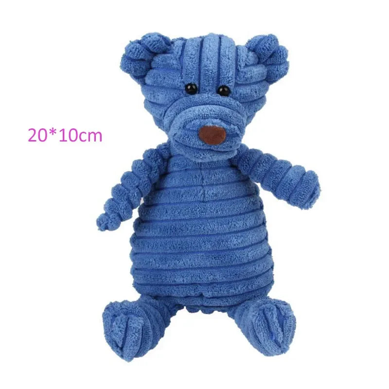 Corduroy Plush Squeaky Dog Toy