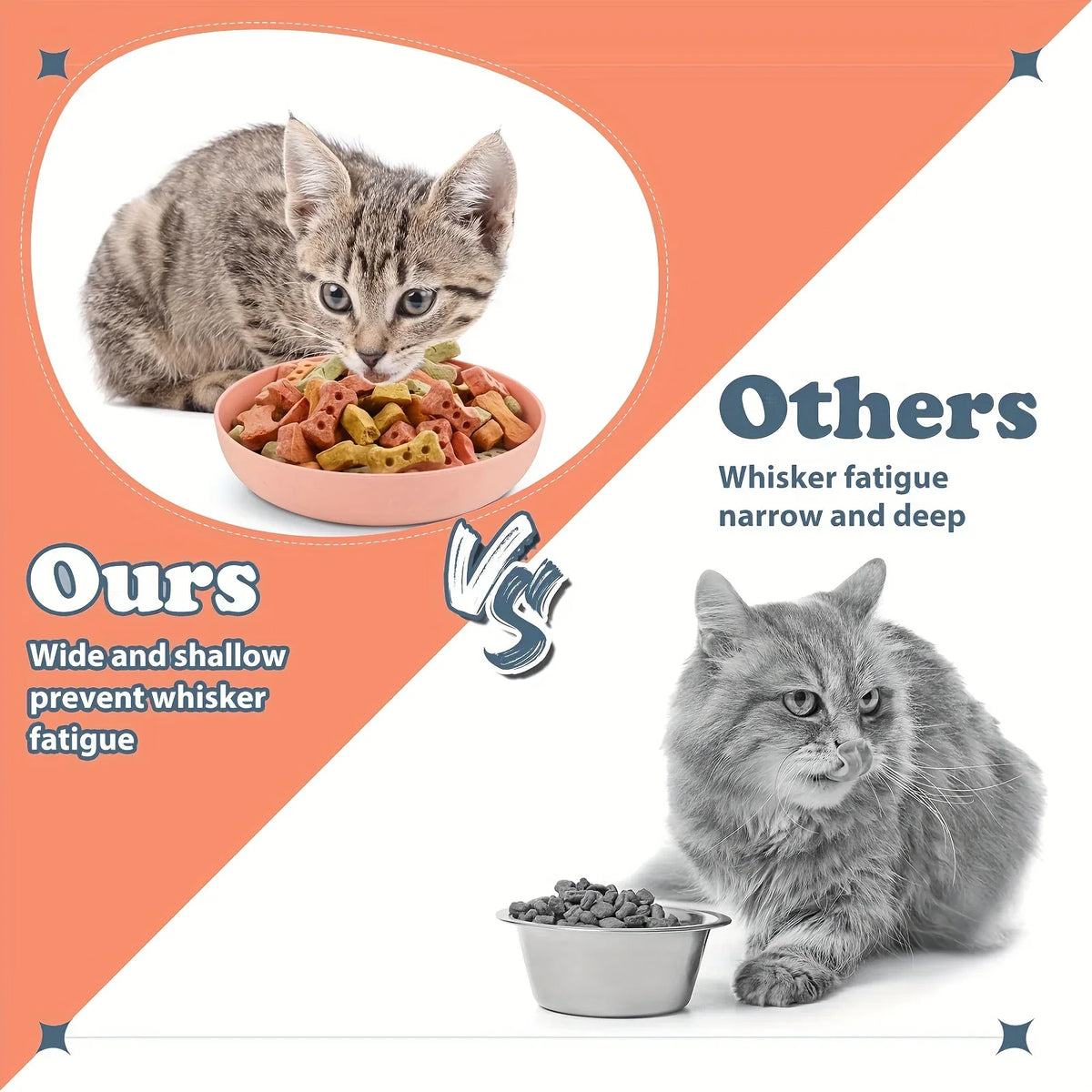 Shallow Non-Slip Cat Bowls for Kittens, 4 Pack - view 4
