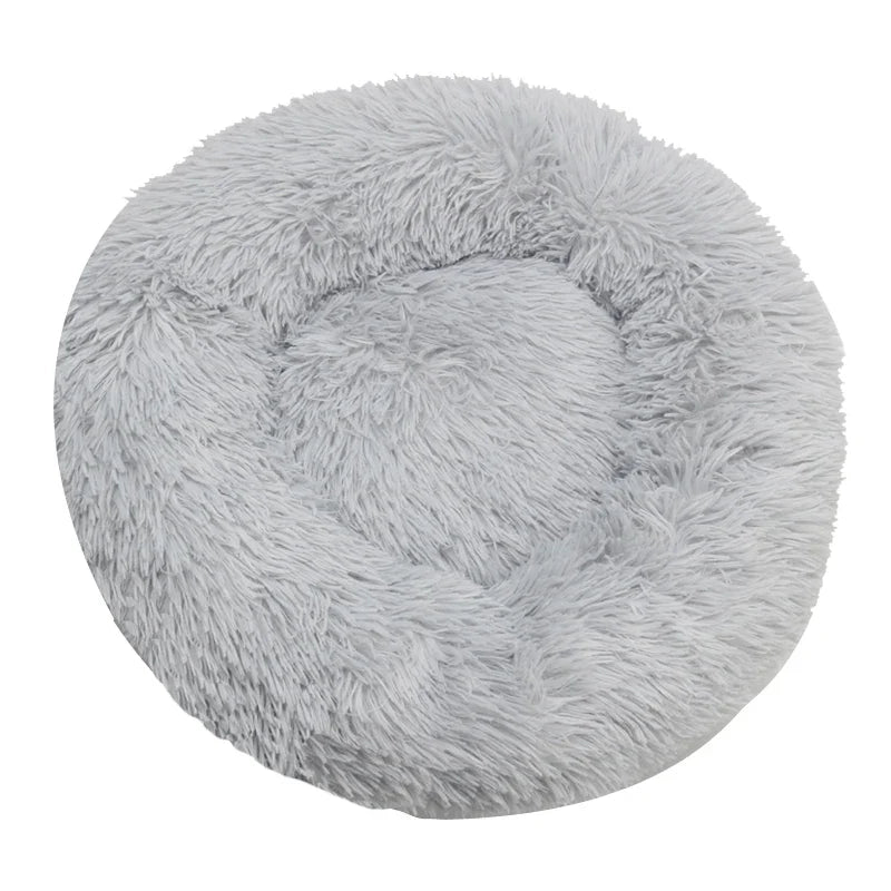 Washable Round Plush Basket Bed for Dogs and Cats - view 19
