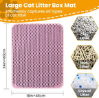 Double-Layer Waterproof Cat Litter Mat, Large