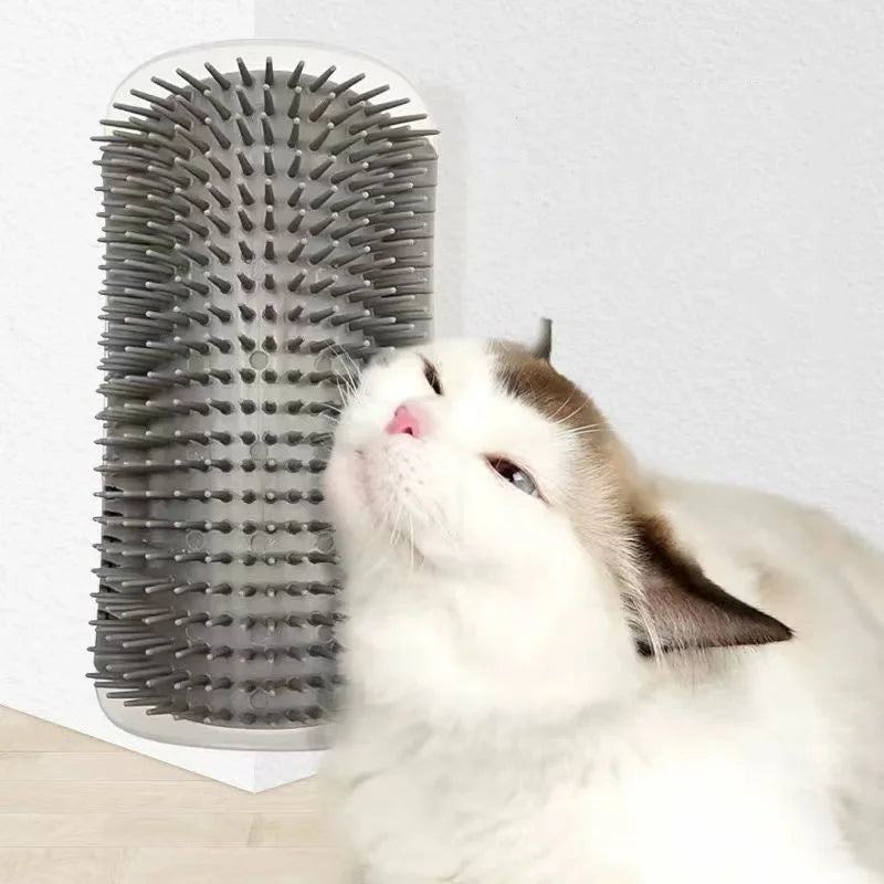Wall Corner Self-Grooming Massage Brush for Cats - view 2
