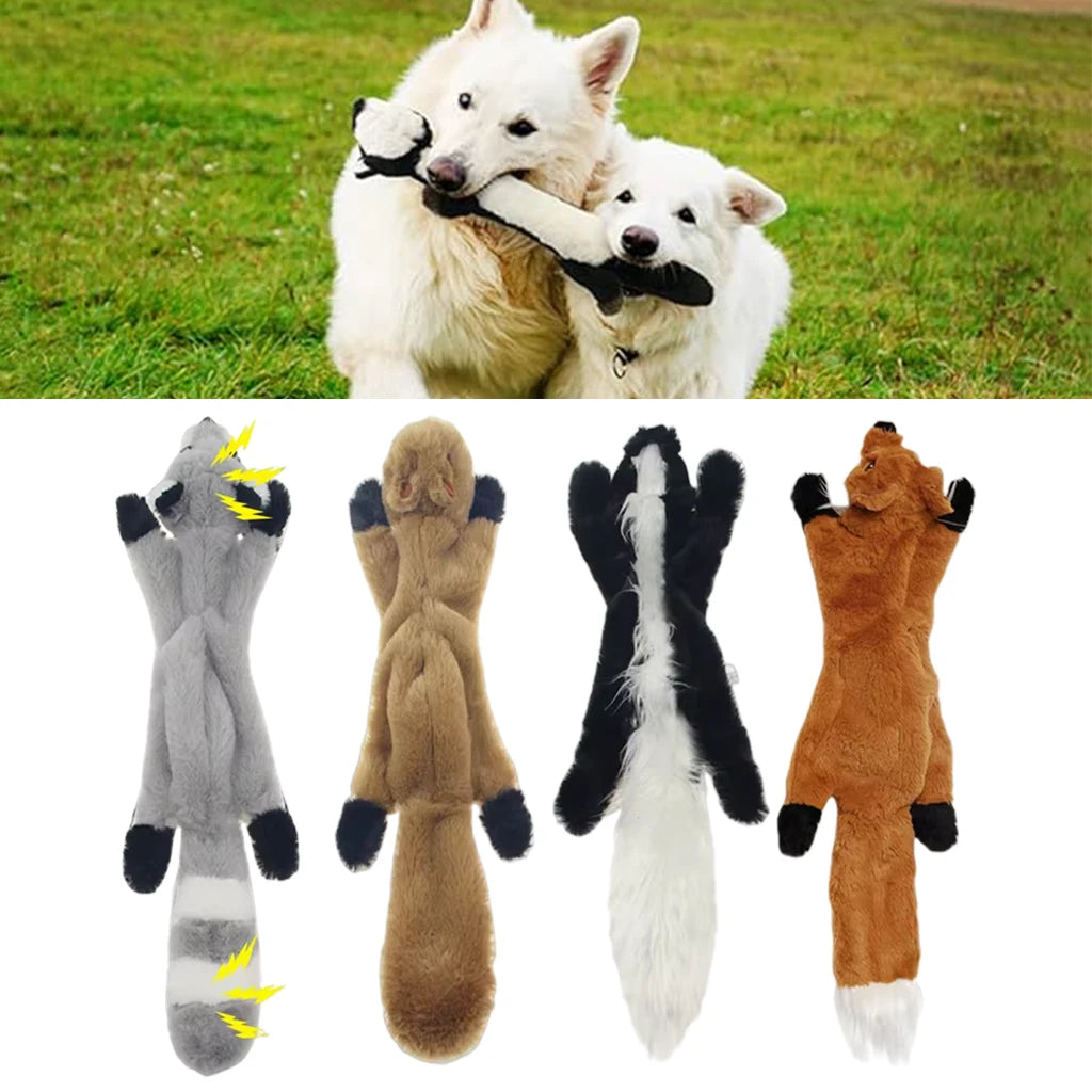 Stuffing-Free Squeaky Animal Dog Toy, 45cm