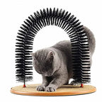 Self-Grooming Cat Arch with Scratching Pad
