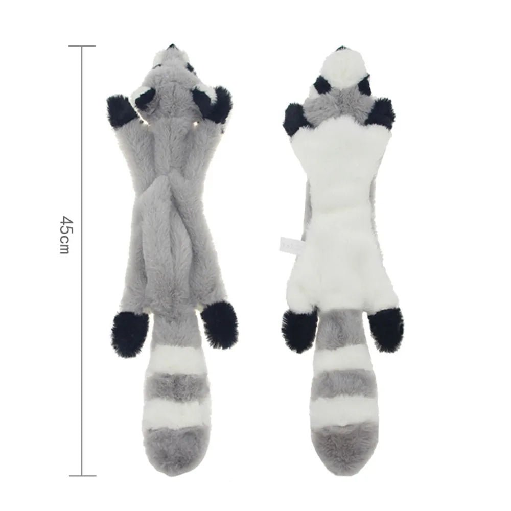 Stuffing-Free Squeaky Crinkle Animal Dog Toy - view 13