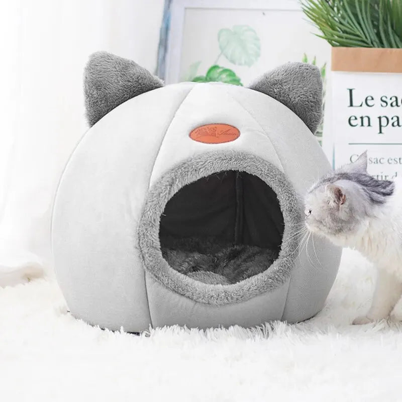 Cat Head Semi-Enclosed Cave Bed - view 3
