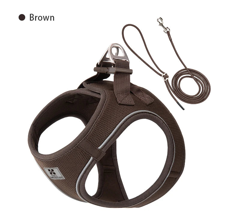 Reflective Adjustable Dog Harness and Leash Set