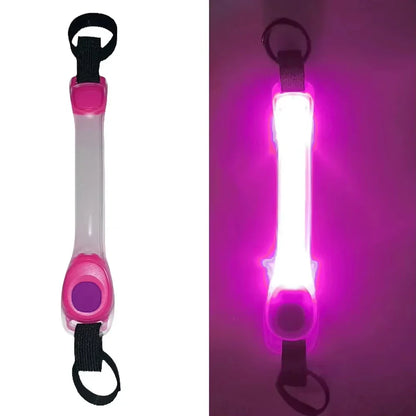 Night running pet dog safety harness collar for preventing loss. Multi-color pendant. Waterproof outdoor warning LED flashing li