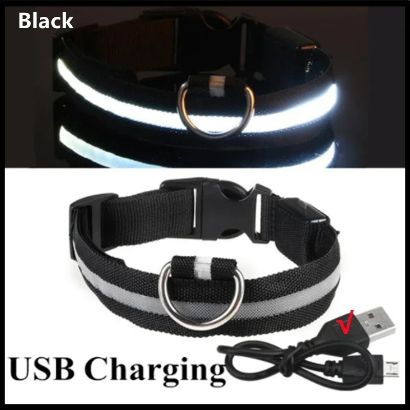 USB Rechargeable LED Dog Collar, 3 Light Modes - view 11