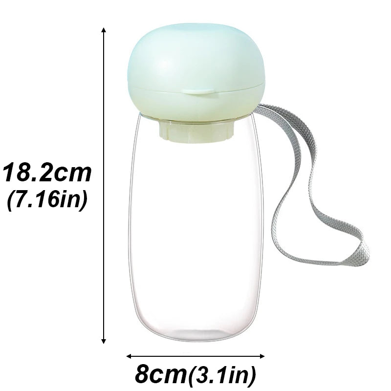 Portable Pet Travel Water Cup with Lanyard, 300-550ml