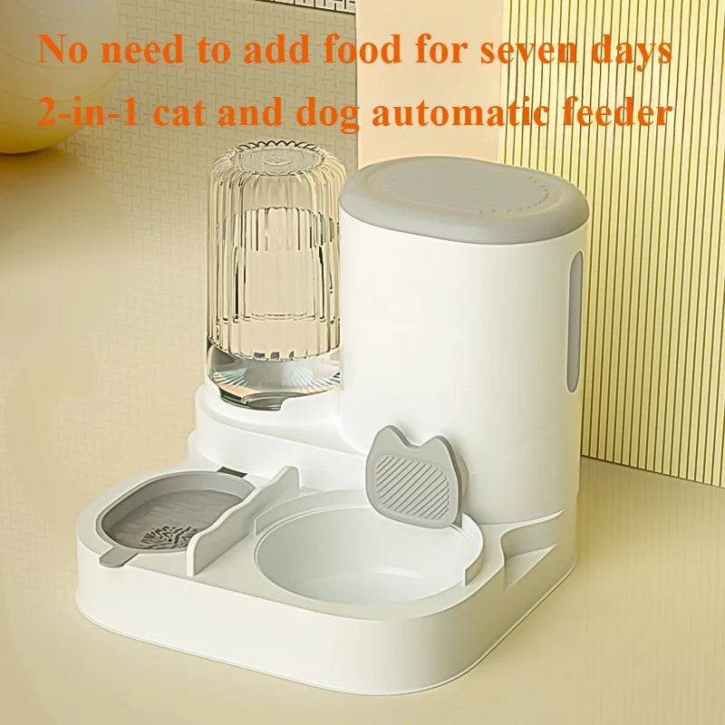 Integrated Cat Food Bowl and Automatic Water Feeder - view 2
