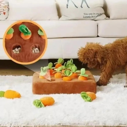 Carrot Snuffle Mat for Dogs Cats Puzzle Toy with Carrots for Small Medium Large Interactive Pet Stress Relief Dogs Chew Toys
