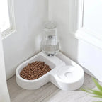 Heart-Shaped Automatic Water and Food Bowl for Cats and Dogs