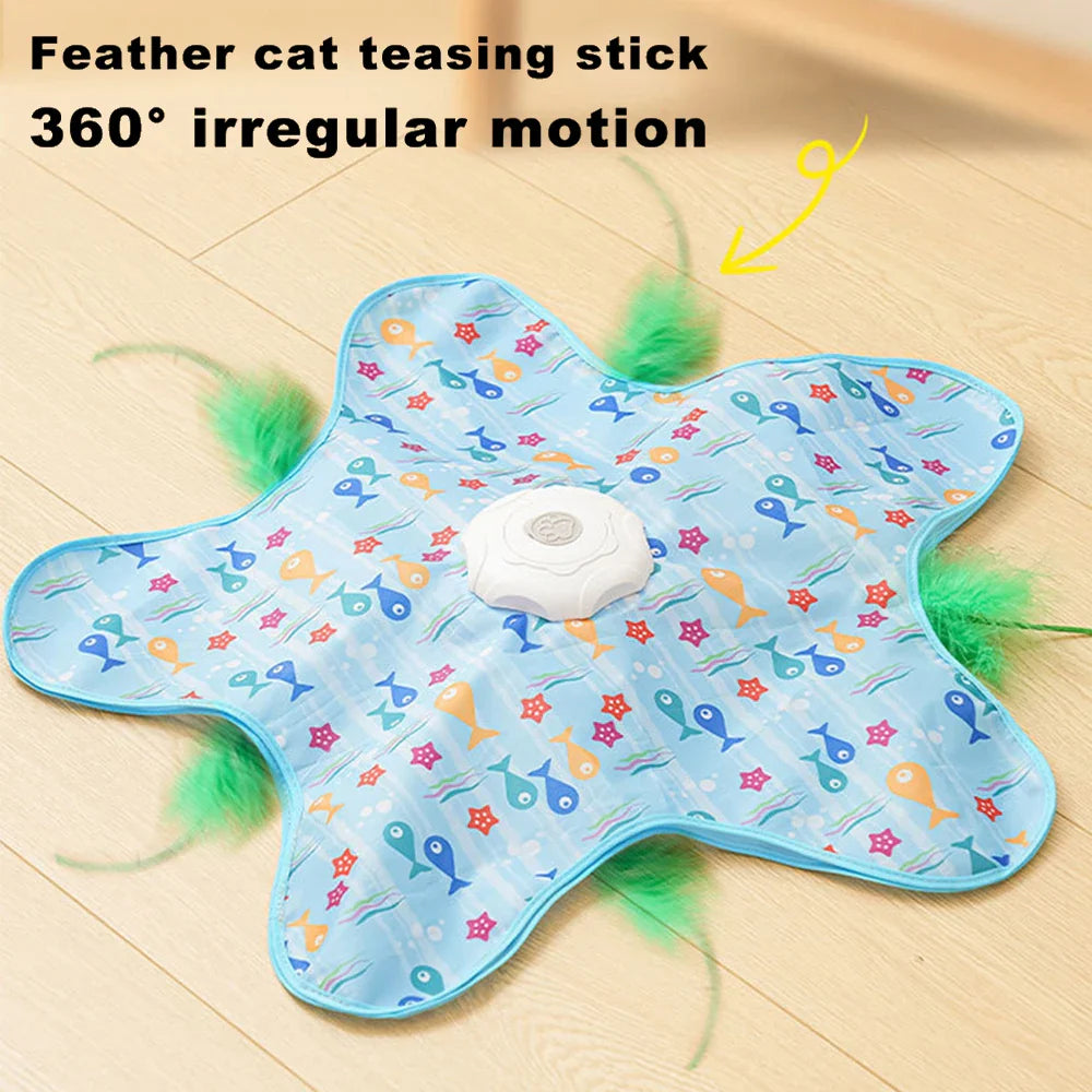 Electric Hide-and-Seek Feather Wand Cat Toy - view 3