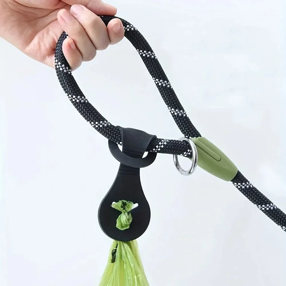 Hands-Free Silicone Dog Poop Bag Holder with Leash Clip