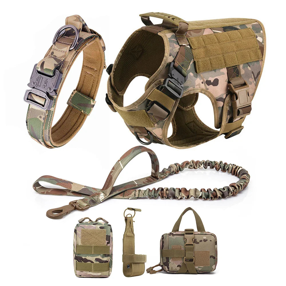 Training Vest Harness and Leash Set for Large Dogs