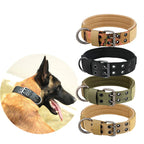 Adjustable Tactical Dog Collar for Medium and Large Dogs