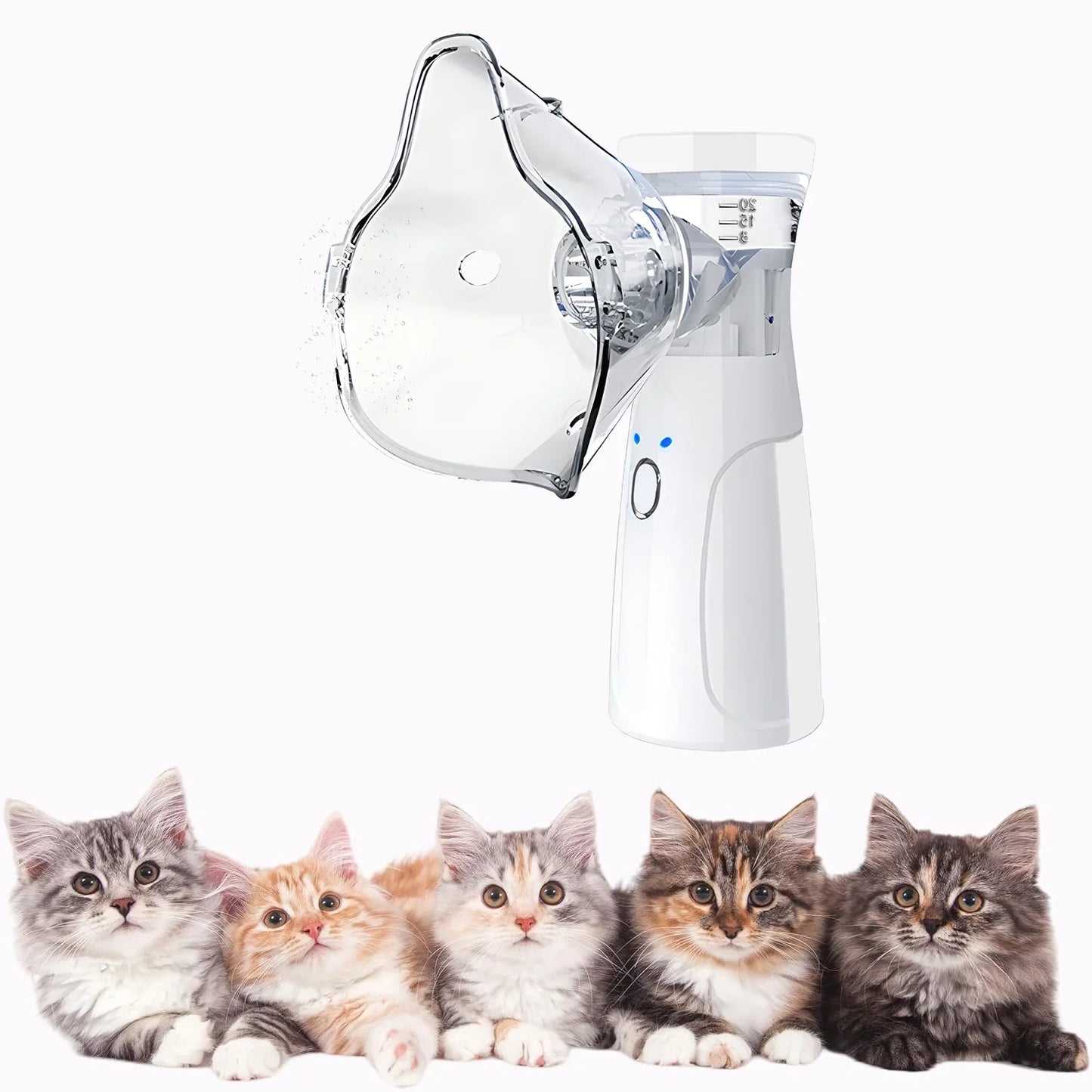 Veterinary Animals Aerosol Chamber Pet Asthma Inhaler Spacer Devices fot Pet Cats Dogs Nebulizer