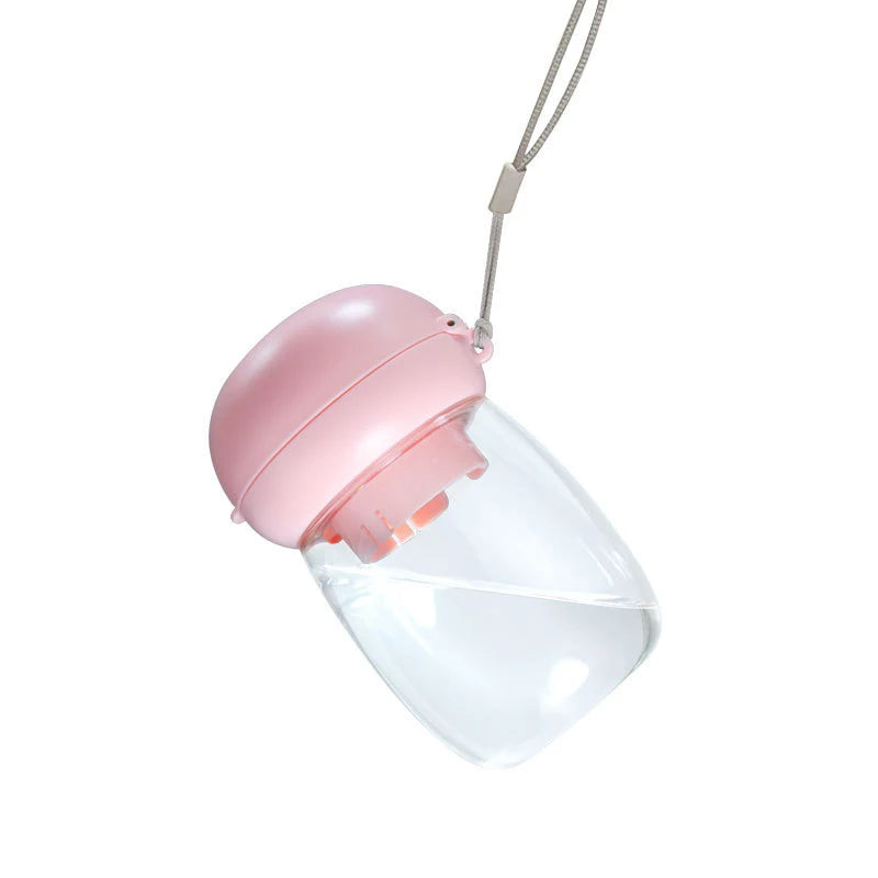 Portable Pet Travel Water Cup with Lanyard, 300-550ml