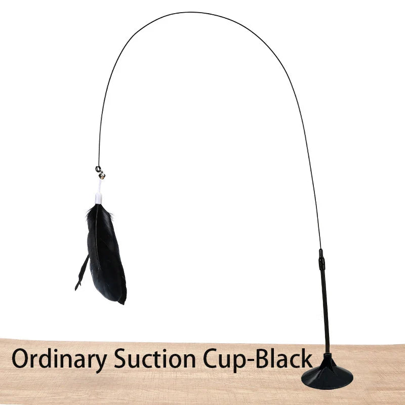 Hands-Free Suction Cup Bird Feather Cat Wand Toy - view 9