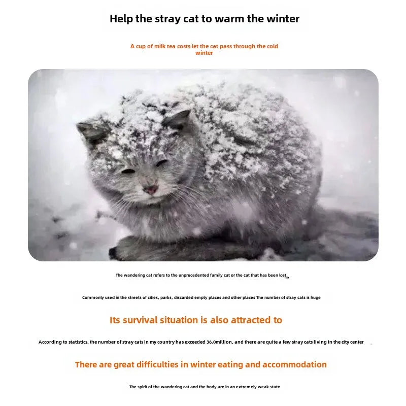 Waterproof Outdoor Winter Cave Bed for Cats and Small Dogs - view 2