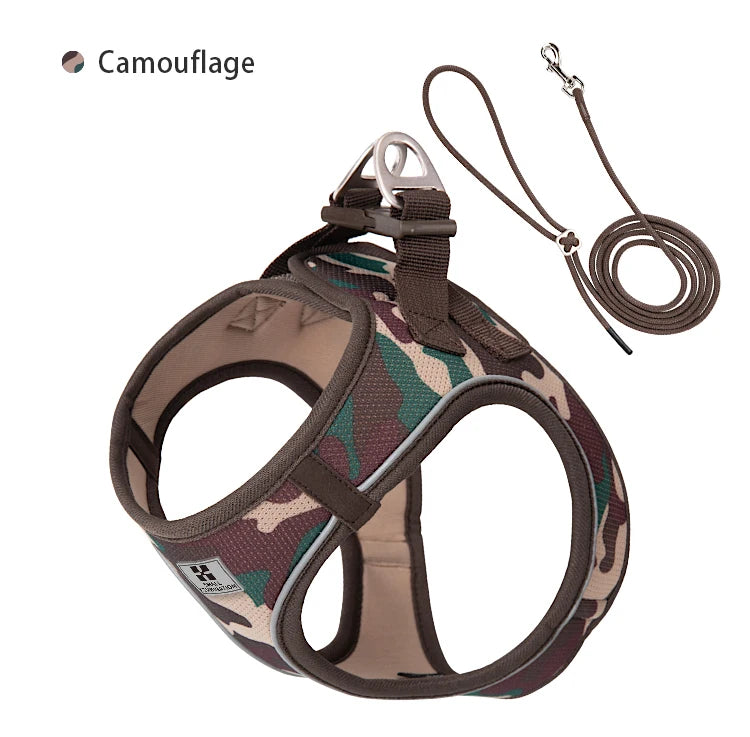 Reflective Adjustable Dog Harness and Leash Set