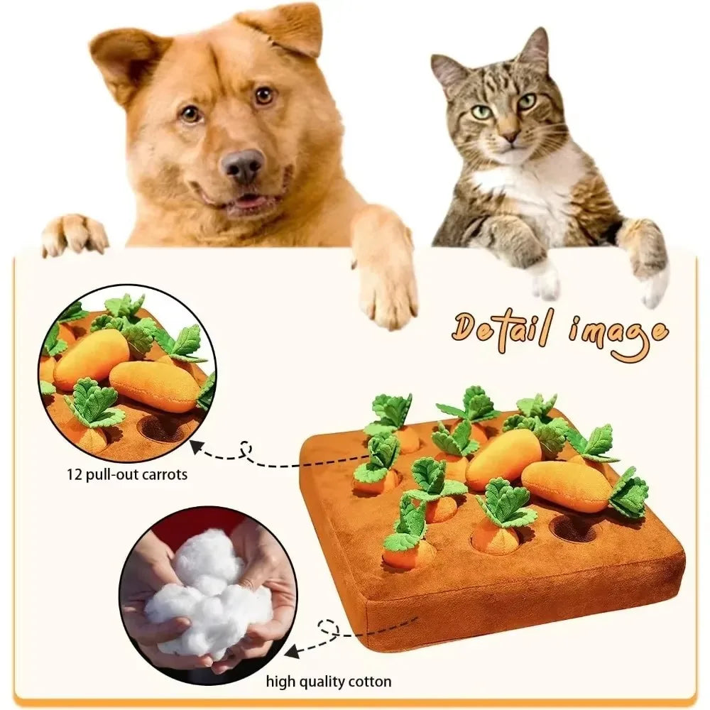 Carrot Snuffle Mat Puzzle Toy for Dogs and Cats - view 4