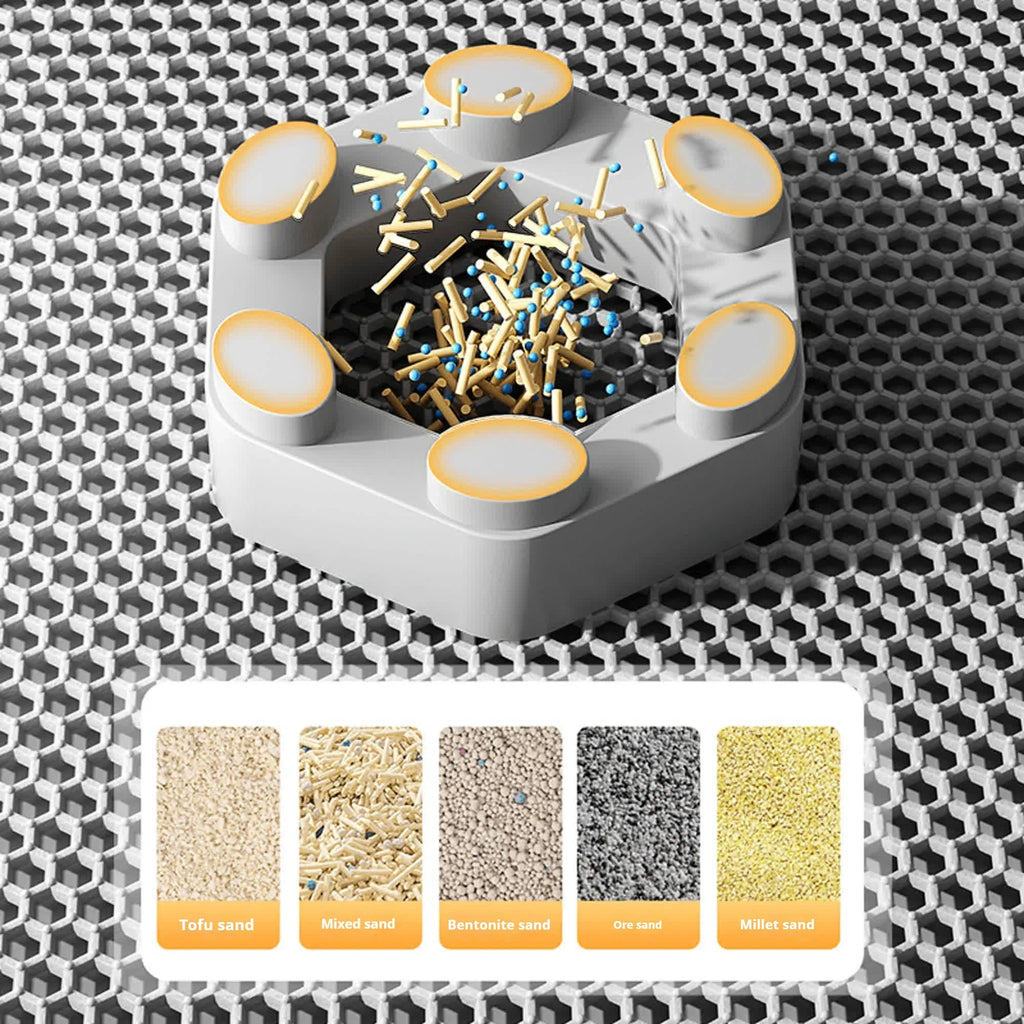 Anti-Splash Double-Layer Cat Litter Mat