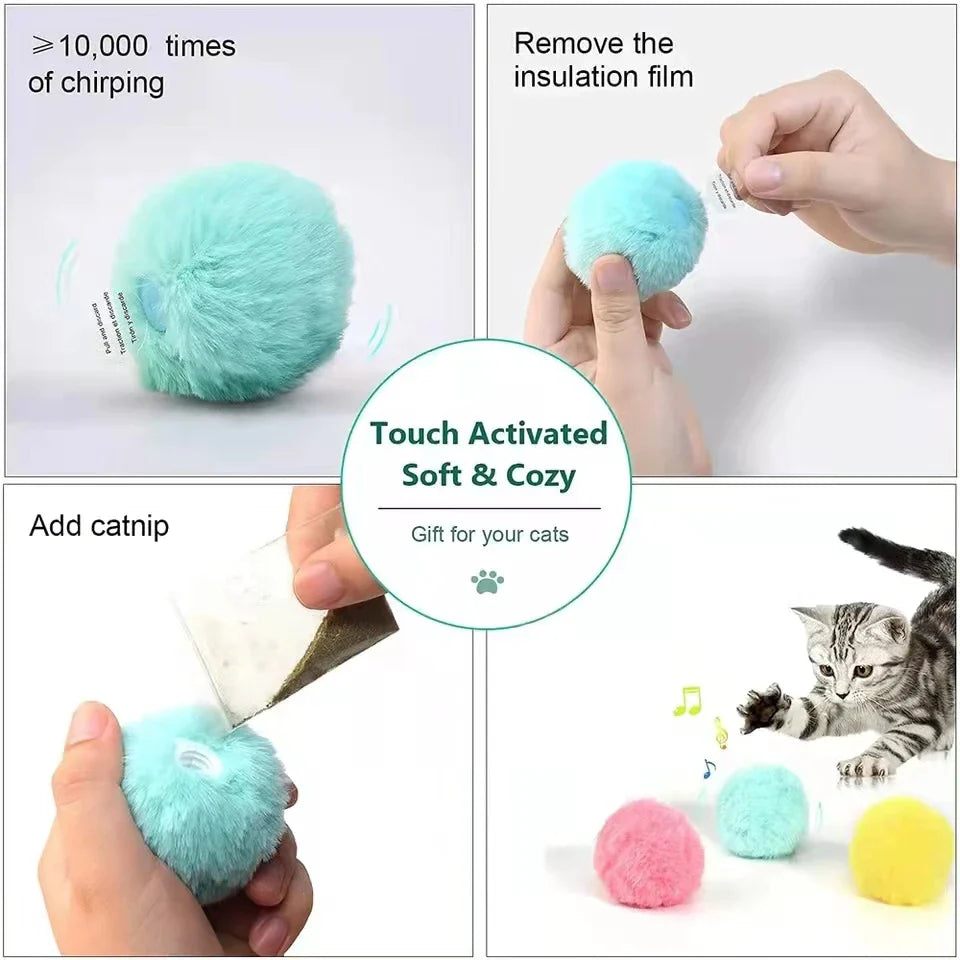 Interactive Squeaky Catnip Ball Cat Toy - view 5