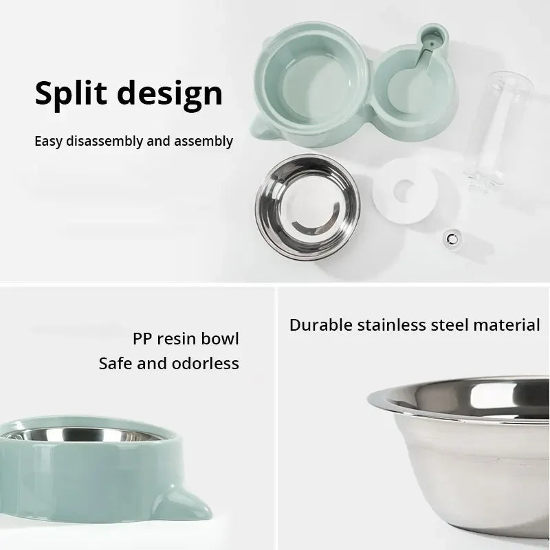 Automatic Pet Food and Water Fountain