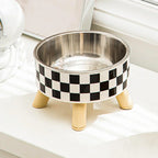 Polka Dot Non-Slip Stainless Steel Bowl for Cats and Dogs - view 6