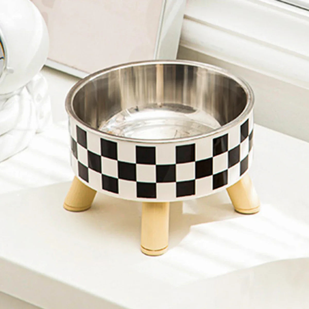 Polka Dot Non-Slip Stainless Steel Bowl for Cats and Dogs - view 6