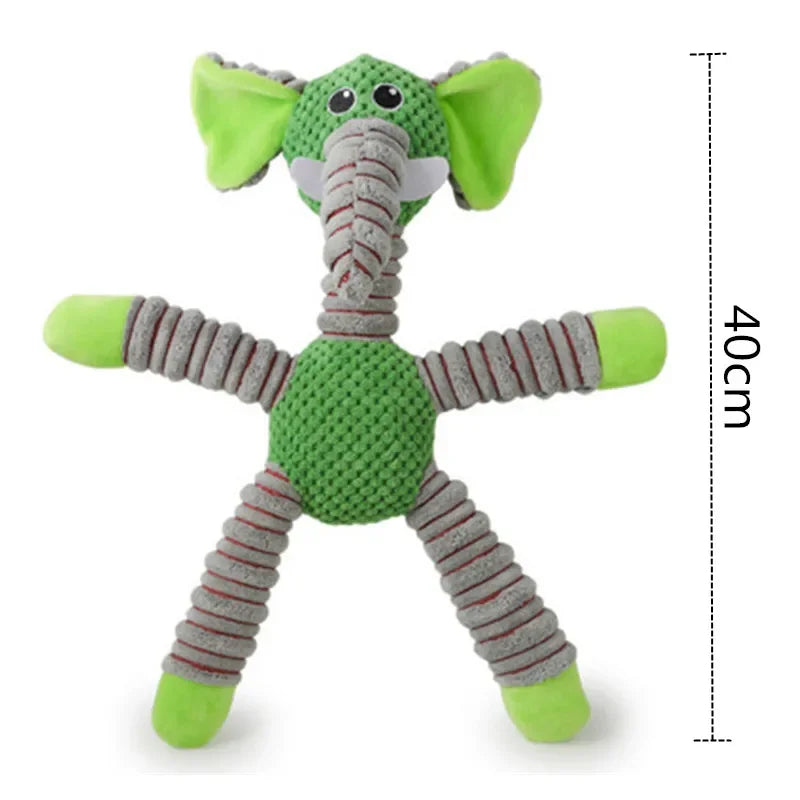 Tough Squeaky Plush Animal Chew Toy for Large Dogs - view 3