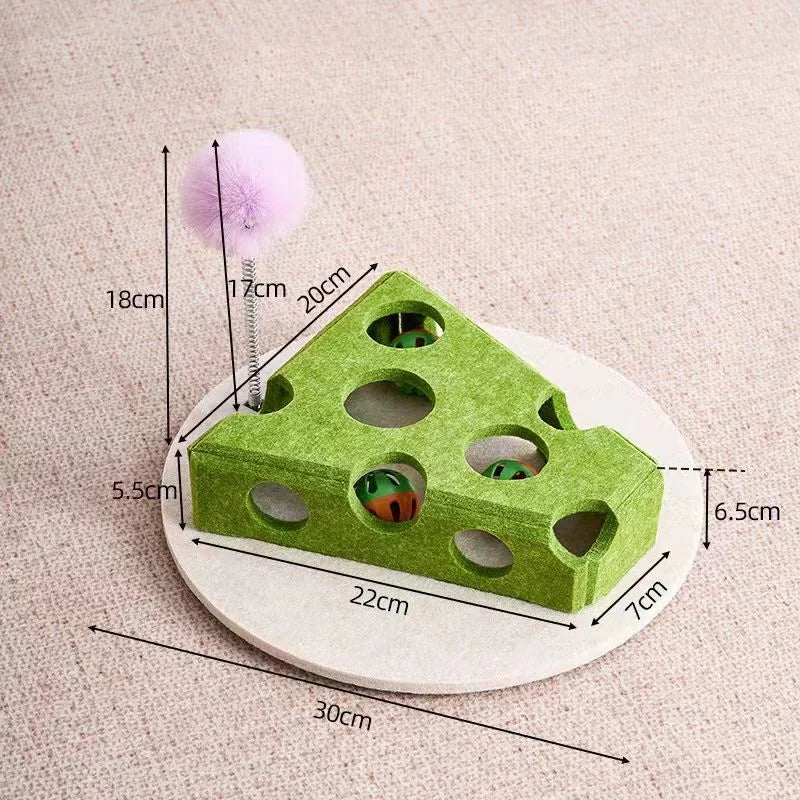 Felt Maze Puzzle Box Cat Toy with Bell Balls - view 11
