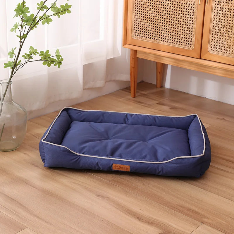 Bite-Resistant Waterproof Square Dog Bed for Large Dogs - view 12