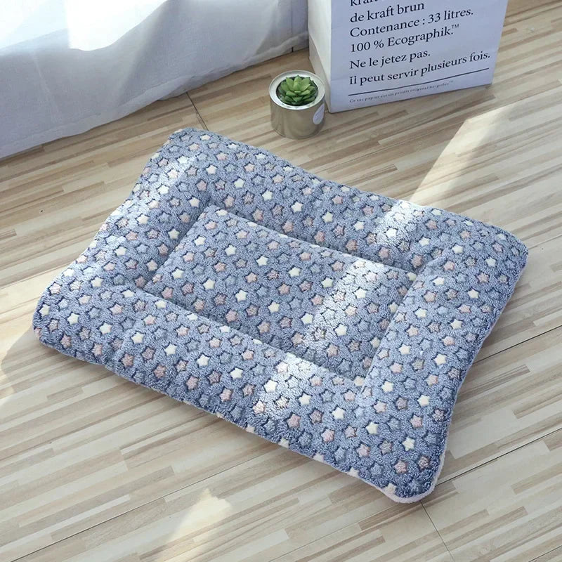 Double-Sided Plush Sleeping Mat Bed for Cats and Small Dogs - view 8