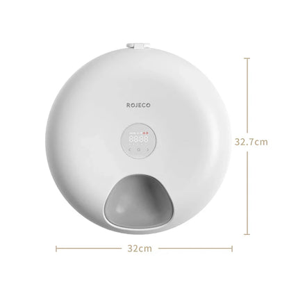 ROJECO 6 Meals Automatic Pet Feeder Smart Cat Food Dispenser For Wet & Dry Food Kibble Dispenser Accessories Auto Feeder For Cat