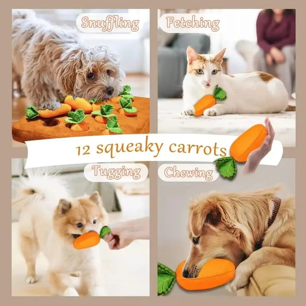 Carrot Snuffle Mat Puzzle Toy for Dogs and Cats - view 5