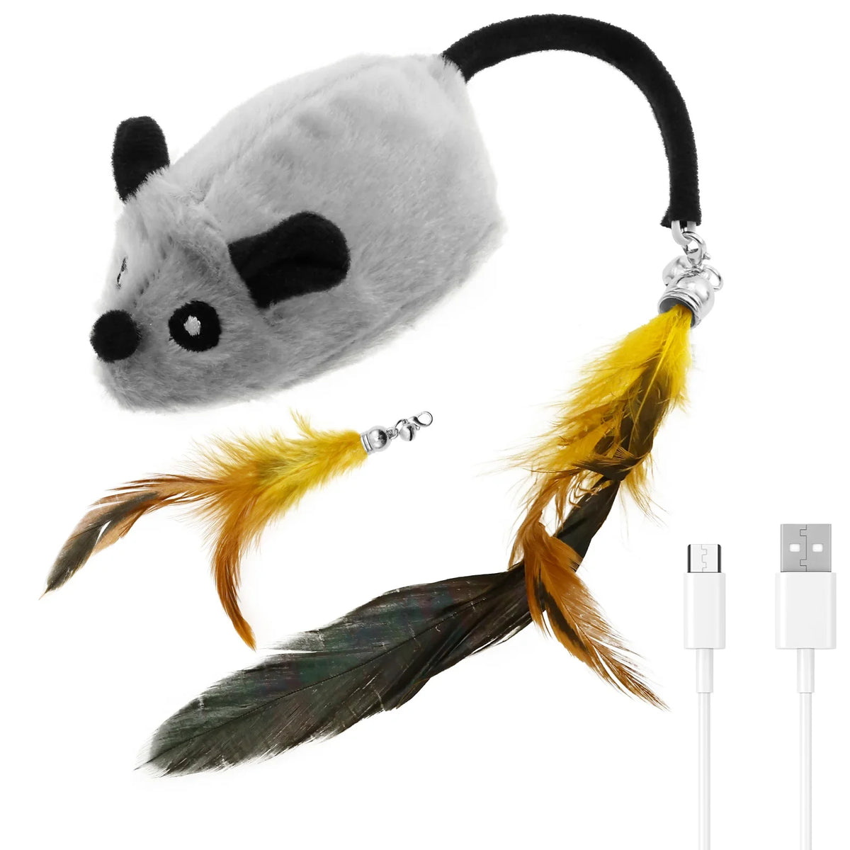 Rechargeable LED Moving Mouse Cat Toy - view 11