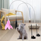 Rainbow Ribbon Cat Teaser Wand Toy - view 5