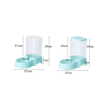 Pet automatic feeder cat drinking water bowl cat bowl dog bowl 3.8L large capacity grain storage barrel pet supplies