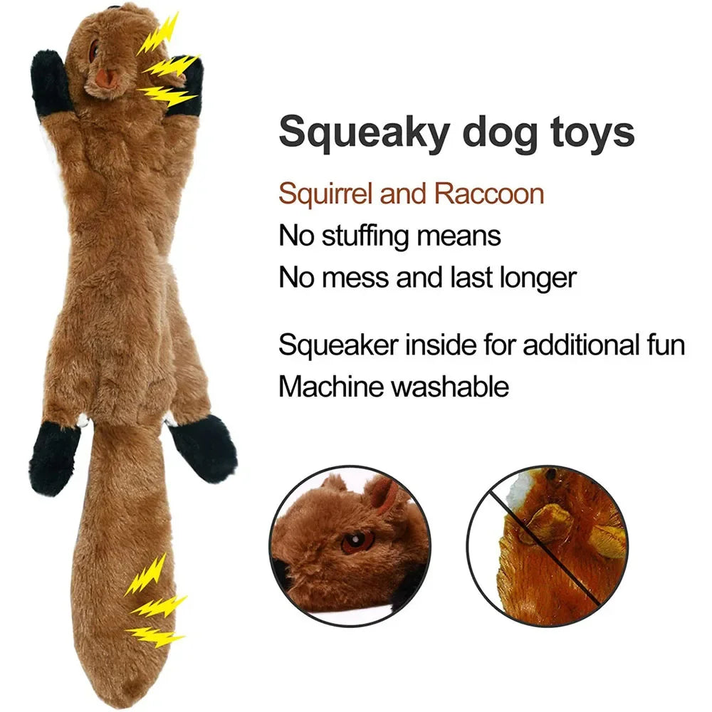 Stuffing-Free Squeaky Animal Dog Toy, 45cm