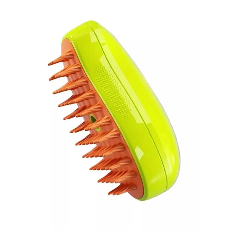 Steamy Dog Brush Electric Spray Cat Hair Brush 3 In1 Dog Steamer Brush for Massage Pet Grooming Removing Tangled and Loose Hair